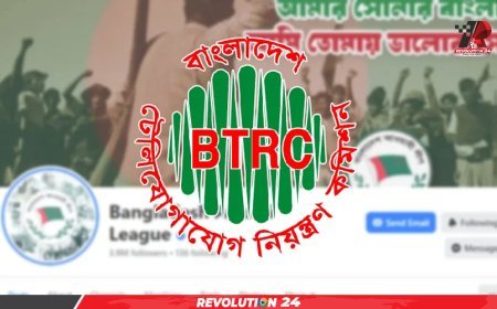 আওয়ামী লীগ সংশ্লিষ্ট সব পেজ বন্ধে বিটিআরসিকে চিঠি