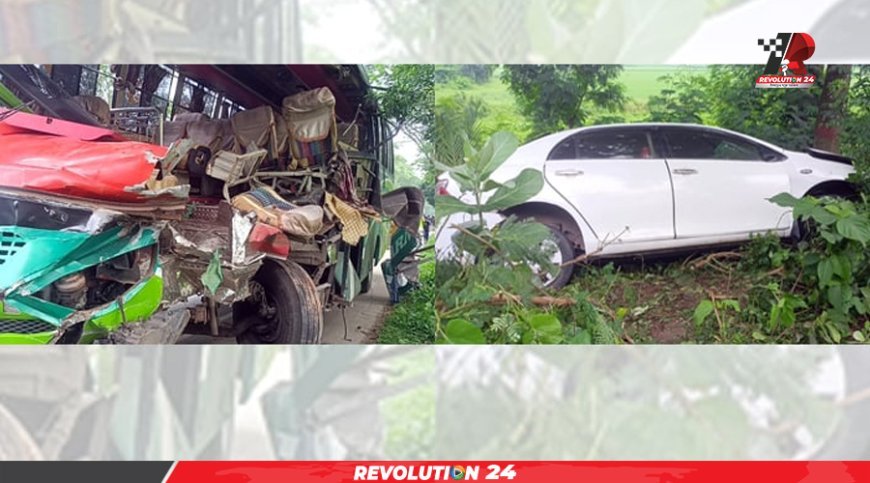 গোপালগঞ্জে ৬ যানবাহনের সংঘর্ষ, পুলিশ সদস্যসহ নিহত ২