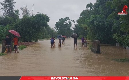 ফেনীতে ৩ নদীর বেড়িবাঁধ ভেঙে নতুন নতুন এলাকা প্লাবিত