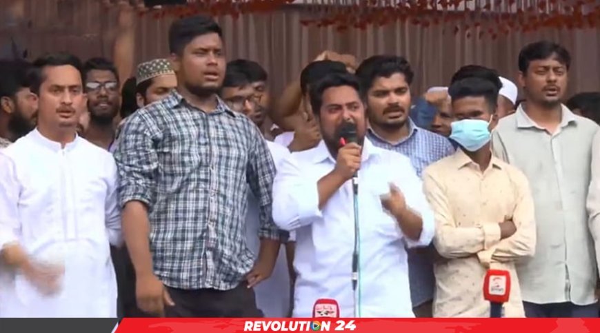 সমাবেশস্থলে হামলার উপযুক্ত জবাব দেয়ার ঘোষণা নাহিদ ইসলামের