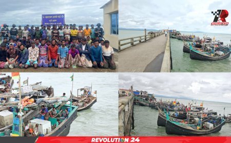 সীমান্তের জলসীমা অতিক্রম, ১৯টি ট্রলারসহ ১২২ জেলে আটক