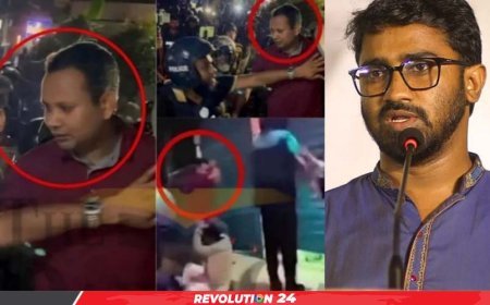 মেরুন টি-শার্ট পরা সেই ব্যক্তির পরিচয় জানালেন রাশেদ খান