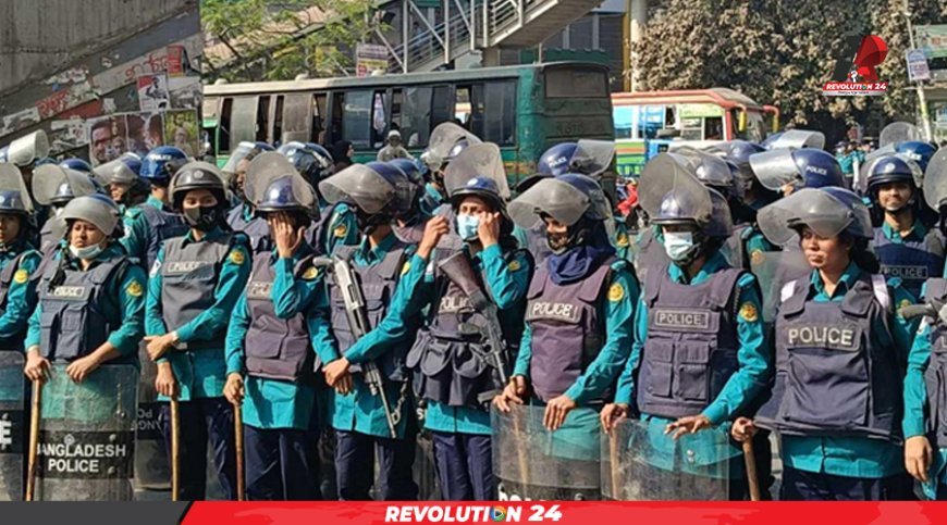 রাজধানীতে তিন সমাবেশ ঘিরে নিরাপত্তা রক্ষায় কাজ করছে ১৪ হাজার পুলিশ