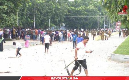 নীলফামারীতে আইনশৃঙ্খলাবাহিনীর সঙ্গে সংঘর্ষে শ্রমিক নিহত