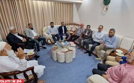 জামায়াত আমিরের সঙ্গে ব্যবসায়ী সংগঠনের নেতাদের সাক্ষাৎ