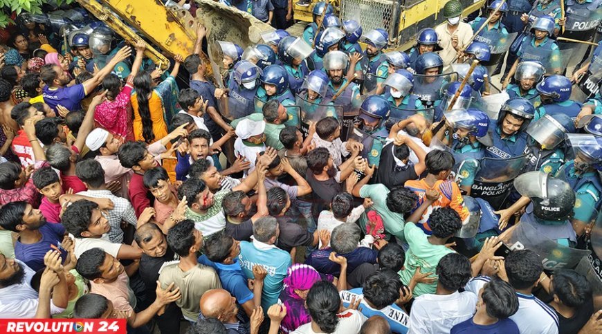 পুলিশের সঙ্গে স্থানীয়দের তুমুল সংঘর্ষ