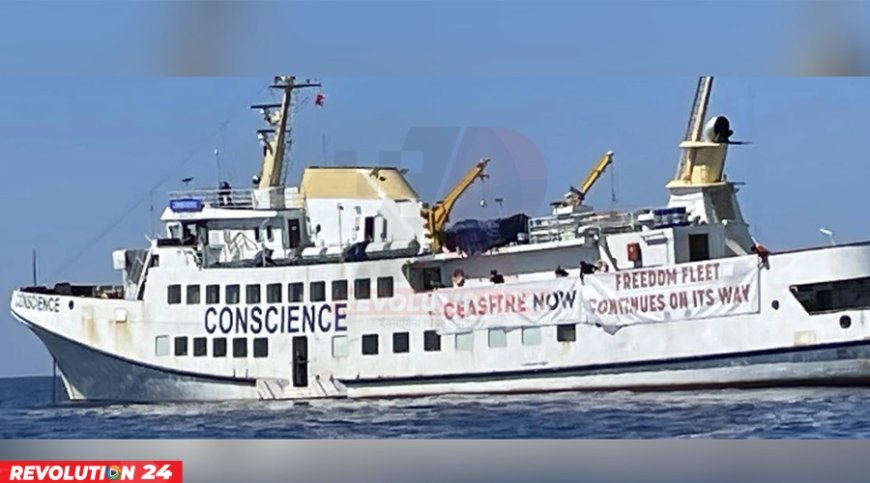 শহিদুল আলমের ফ্রিডম ফ্লোটিলা জাহাজ আটক করেছে ইসরায়েল