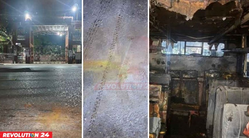 তিতুমীর কলেজ ও আমতলীতে ককটেল বিস্ফোরণ, মেরুল বাড্ডায় বাসে আগুন