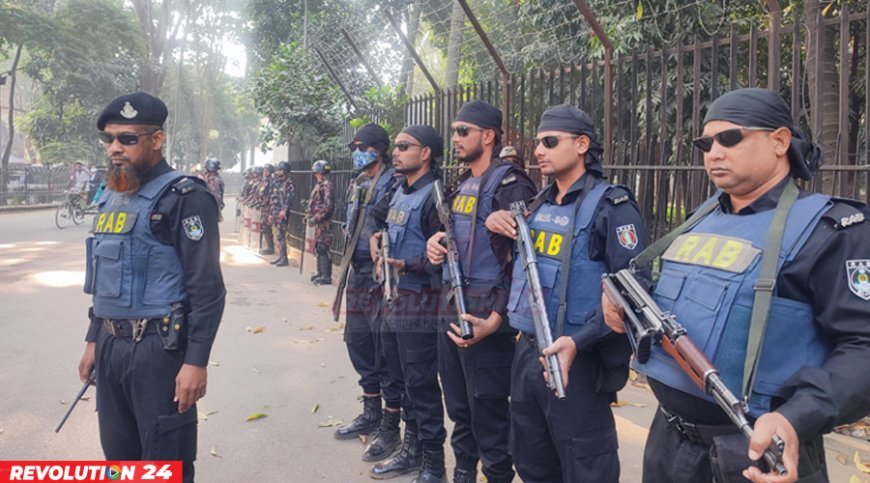 ট্রাইব্যুনাল জুড়ে আজও নেয়া হয়েছে কড়া নিরাপত্তা