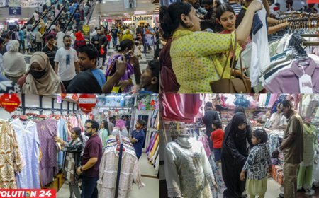 জমে উঠেছে ঈদের বাজার বিপণিবিতান গুলোতে নারীদের ভিড় সবচেয়ে বেশি