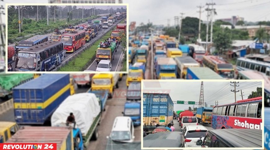 ঈদযাত্রায় গলার কাঁটা অবৈধ বাজার ও ইউটার্ন, দায়ী ৮ মহাসড়কের ২০৭ স্পট