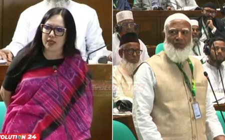 রুমিন ফারহানার বক্তব্যের সময় অশোভন অঙ্গভঙ্গি, বিরোধীদলীয় নেতার প্রতিবাদ