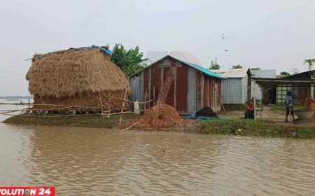 উত্তর-পূর্বাঞ্চলের ৮ নদীর পানি বিপৎসীমার উপরে, বন্যার শঙ্কা