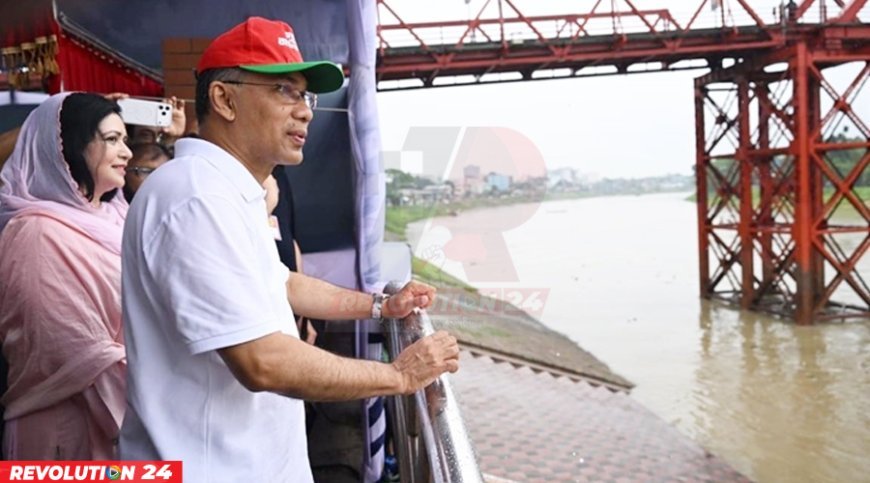 সিলেটে বন্যা প্রতিরোধী অবকাঠামো নির্মাণ প্রকল্পের উদ্বোধন প্রধানমন্ত্রীর