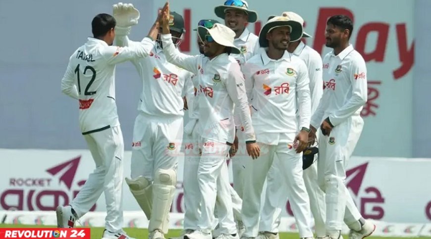 সিলেট টেস্টের দ্বিতীয় দিন বাংলাদেশের