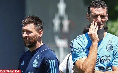 মেসির চোটের সর্বশেষ অবস্থা জানালেন স্কালোনি