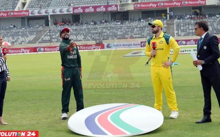 প্রথম ওয়ানডেতে টস হেরে ব্যাটিংয়ে বাংলাদেশ