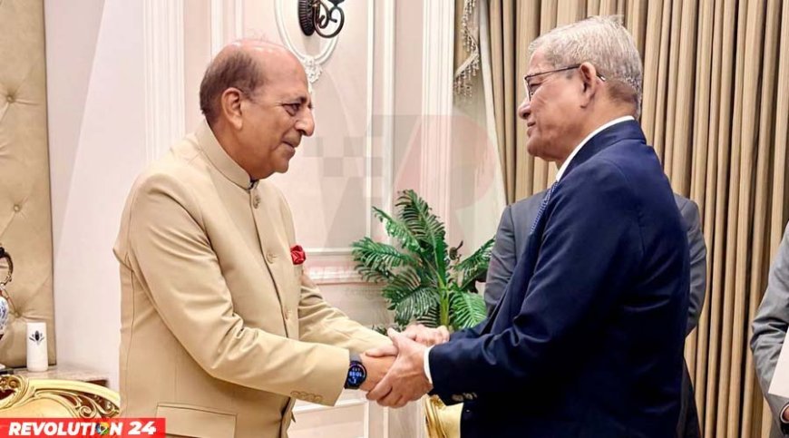রাষ্ট্রপতির সঙ্গে ভারতীয় হাইকমিশনারের সাক্ষাৎ দ্বিপাক্ষিক সম্পর্ক জোরদারে গুরুত্ব