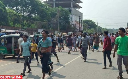 মোহাম্মদপুরে সড়ক অবরোধ যানজটে চরম ভোগান্তি