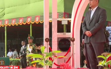 সেনাবাহিনীর ৭ ইউনিটকে জাতীয় পতাকা দিলেন প্রধানমন্ত্রী