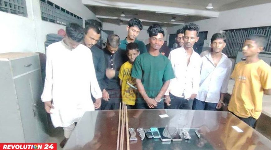 মোহাম্মদপুরে ১৩  ছিনতাইকারী গ্রেপ্তার