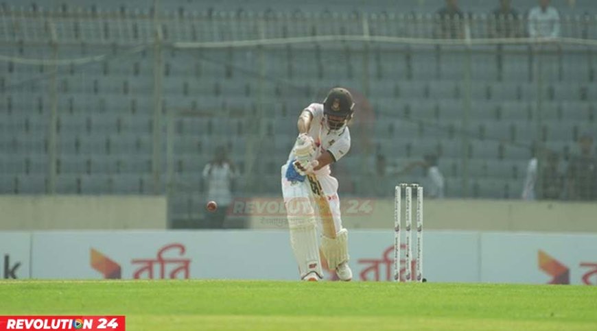 সেঞ্চুরি থেকে ১ রান দূরে সাদমান আলোকস্বল্পতায় শেষ দিনের খেলা